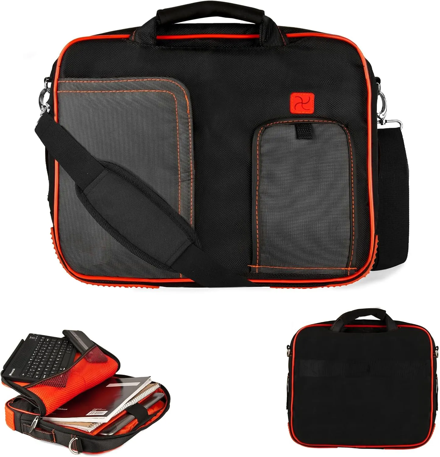 eBigValue Crossbody Messenger Laptop Shoulder Bag Compatible with 12 inch Chromebook Spin 11 CP311, Thinkpad Yoga 12, X240, Surface Go 2, Pro 11 inch