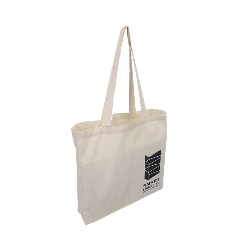 EC-04 Natural Calico Tote Bag with Gusset