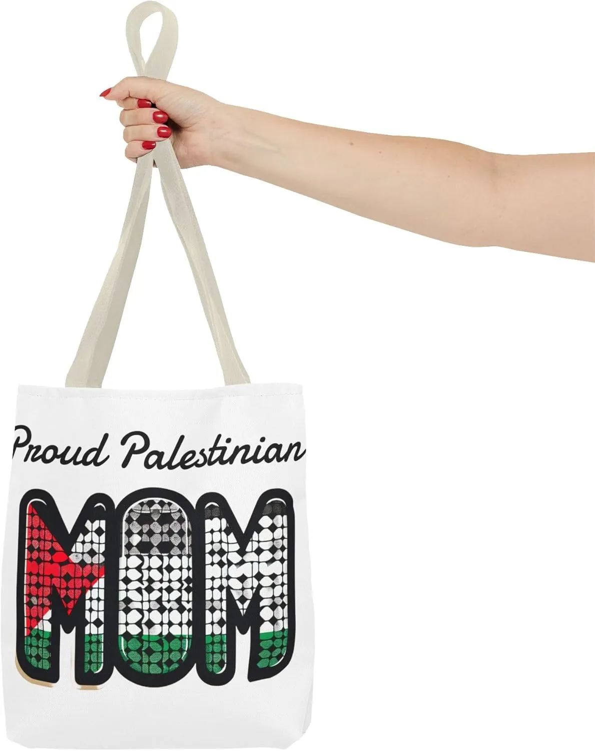 Eco-Friendly Proud Palestinian Tote Bag, Cultural Pride Accessory, Gift for Activists Dearborn, Statement Bag, Activist Tote