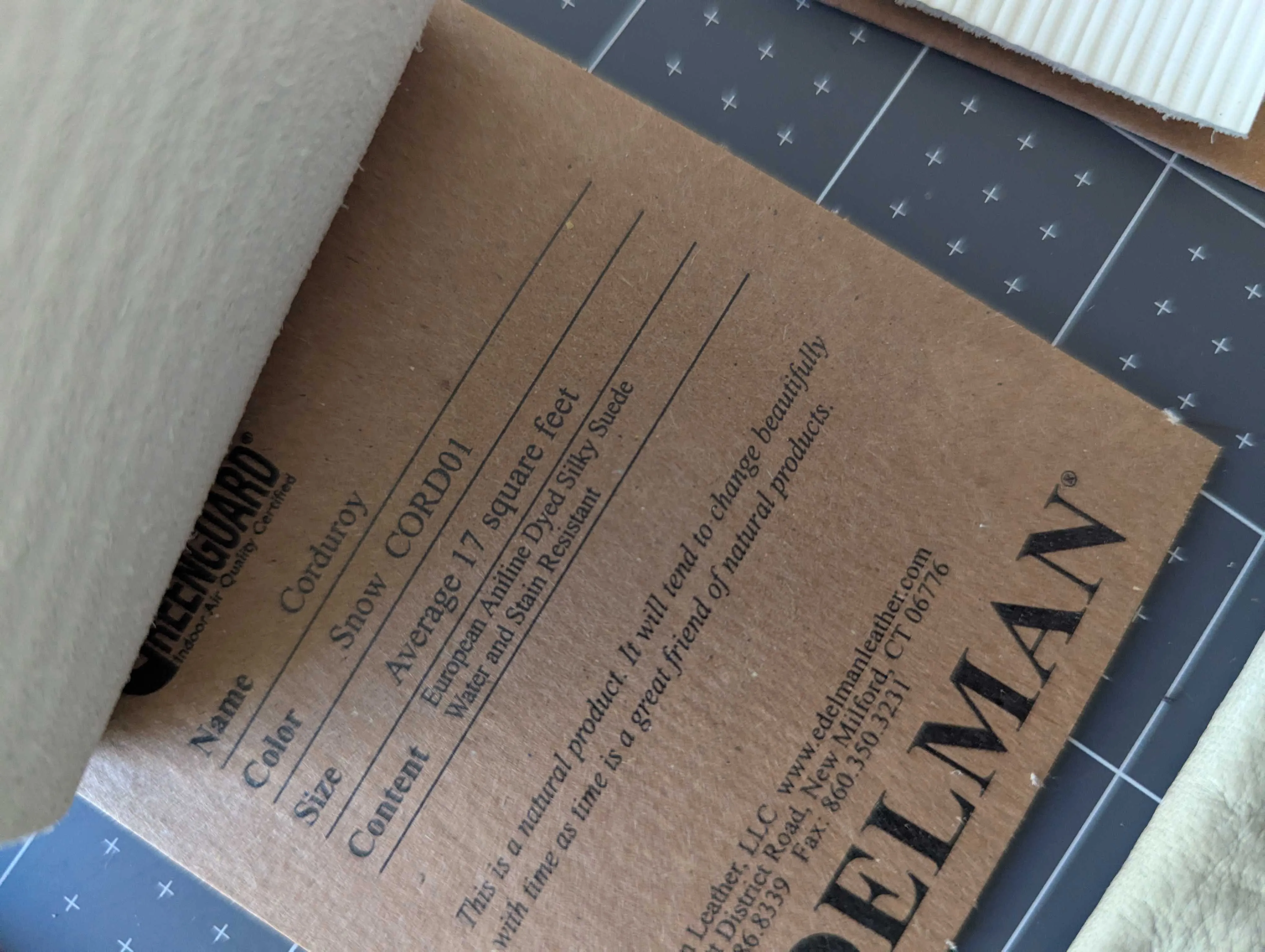 Edelman Leather Samples -  White & Hair-On Lot #08