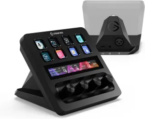 Elgato Stream Deck   XLR - Audio Mixer & Controller, Rear XLR-to-USB Mic Interface, Compatible with Any XLR Mic for Podcasting, Streaming, Content Creators, dials and LCD Keys, PC/Mac
