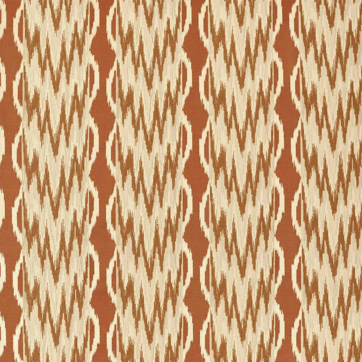 Embroidered Ikat Stripe Fabric - Zoffany