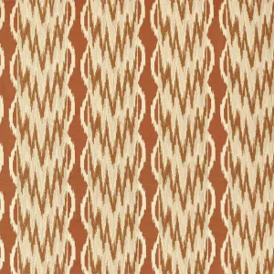 Embroidered Ikat Stripe Fabric - Zoffany