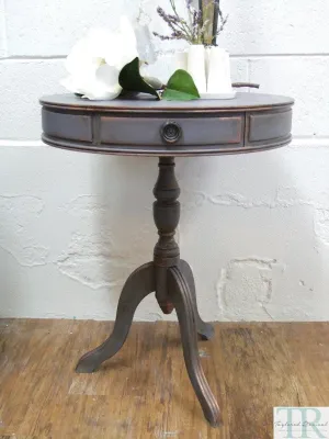 Emeline -hand painted round lavender table