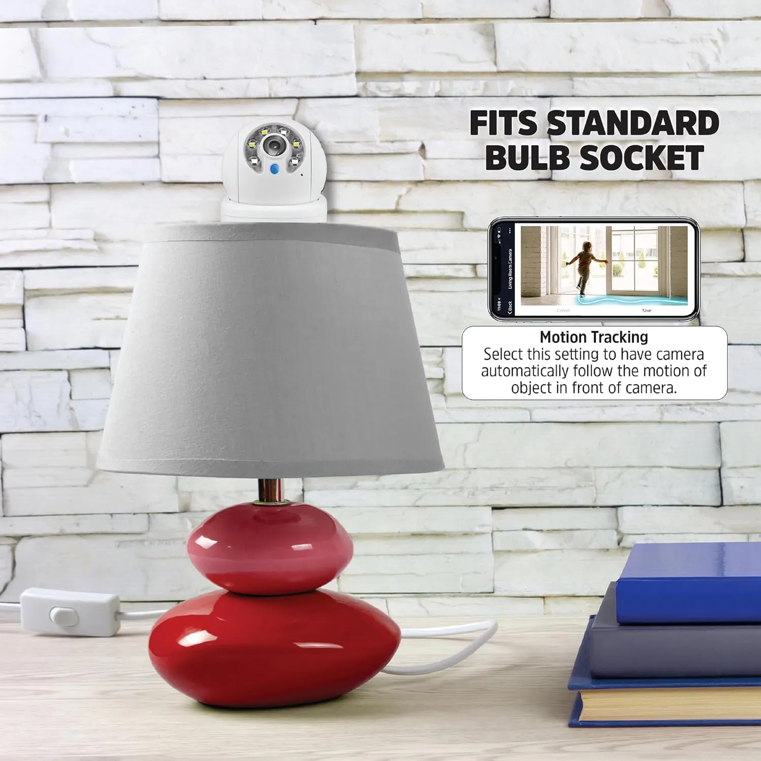 Energizer Smart Light Bulb 2K Security Camera 2-Pack, Outdoor Socket Camera, Auto Tracking, Pan & Tilt, Night Vision, 2-Way Audio, Instant Alerts, 2.4GHz Wi-Fi, Works with Google Home & Alexa