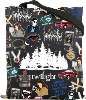 ENSIANTH Movie Inspired Gifts Edward's Girl Gift Forks Washington Gift Vampire Lover Tote Bag City Of Forks Gifts