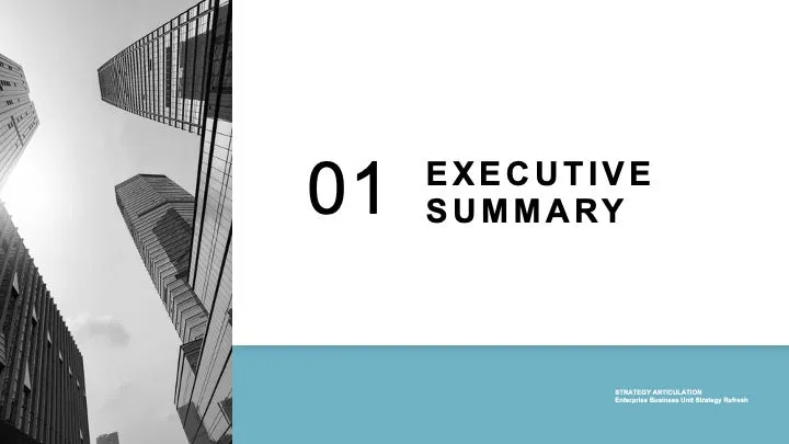 ENTERPRISE BUSINESS STRATEGY EXECUTIVE SUMMARY_ppt_presentations