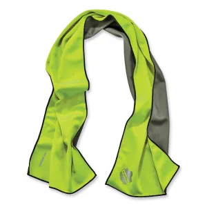 ergodyne® Chill-Its 6602MF Evaporative Microfiber Cooling Towel, 40.9 x 9.8, One Size Fits Most, Microfiber, Lime