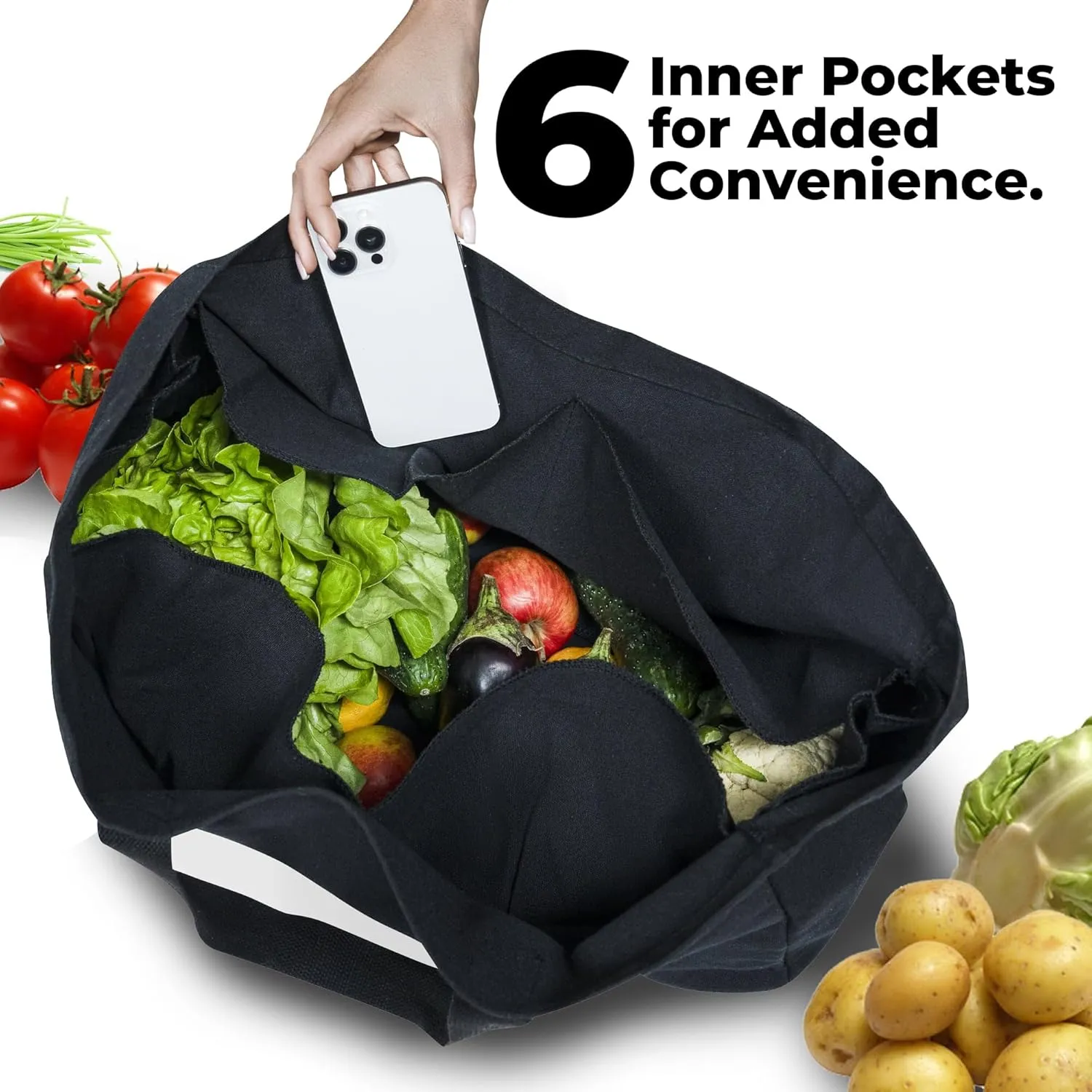 Extra Large Canvas Tote Bag - Big Largest Reusable Grocery