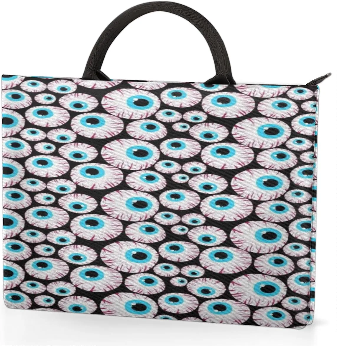 Eyeballs Horror Laptop Sleeve 15.6 Inch Durable Waterproofing with Handle Portable Laptop Case Compatible with Asus HP Dell Lenovo Notebooks
