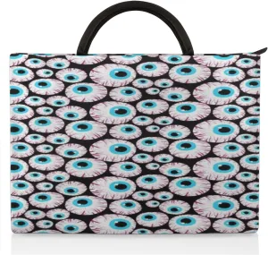Eyeballs Horror Laptop Sleeve 15.6 Inch Durable Waterproofing with Handle Portable Laptop Case Compatible with Asus HP Dell Lenovo Notebooks