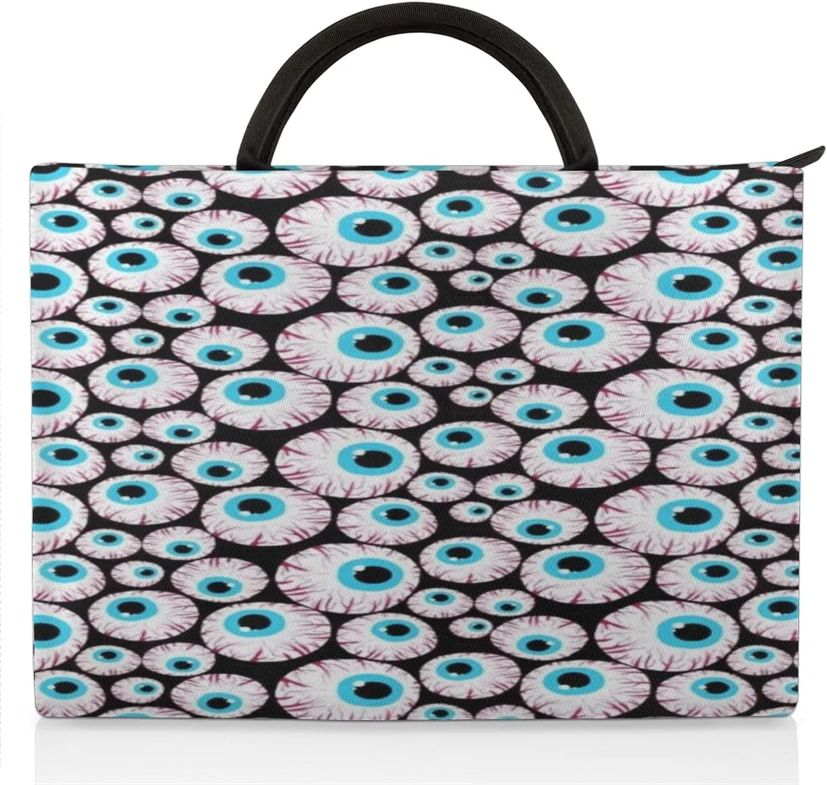 Eyeballs Horror Laptop Sleeve 15.6 Inch Durable Waterproofing with Handle Portable Laptop Case Compatible with Asus HP Dell Lenovo Notebooks