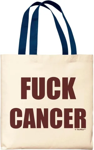F- Cancer Canvas Tote Bag