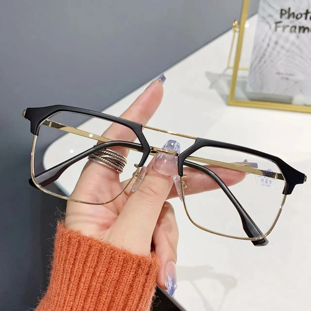 Fashion Luxury Anti-blue Light Glasses For Men And Women-SunglassesCraft