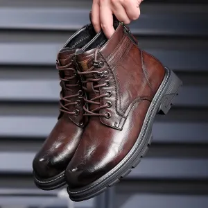 Fashionable Lace up Leather Shoes for men