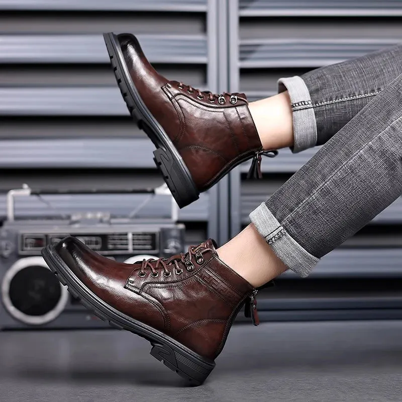Fashionable Lace up Leather Shoes for men