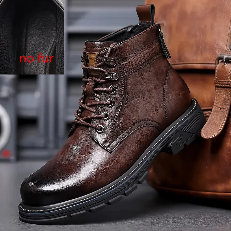 Fashionable Lace up Leather Shoes for men