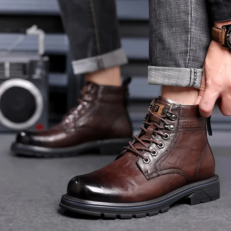 Fashionable Lace up Leather Shoes for men