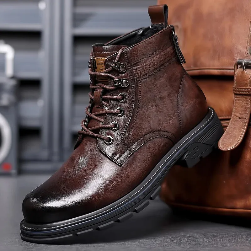 Fashionable Lace up Leather Shoes for men