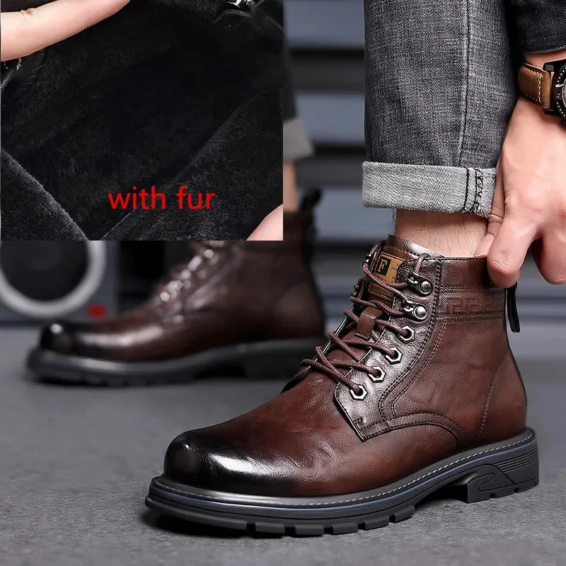 Fashionable Lace up Leather Shoes for men
