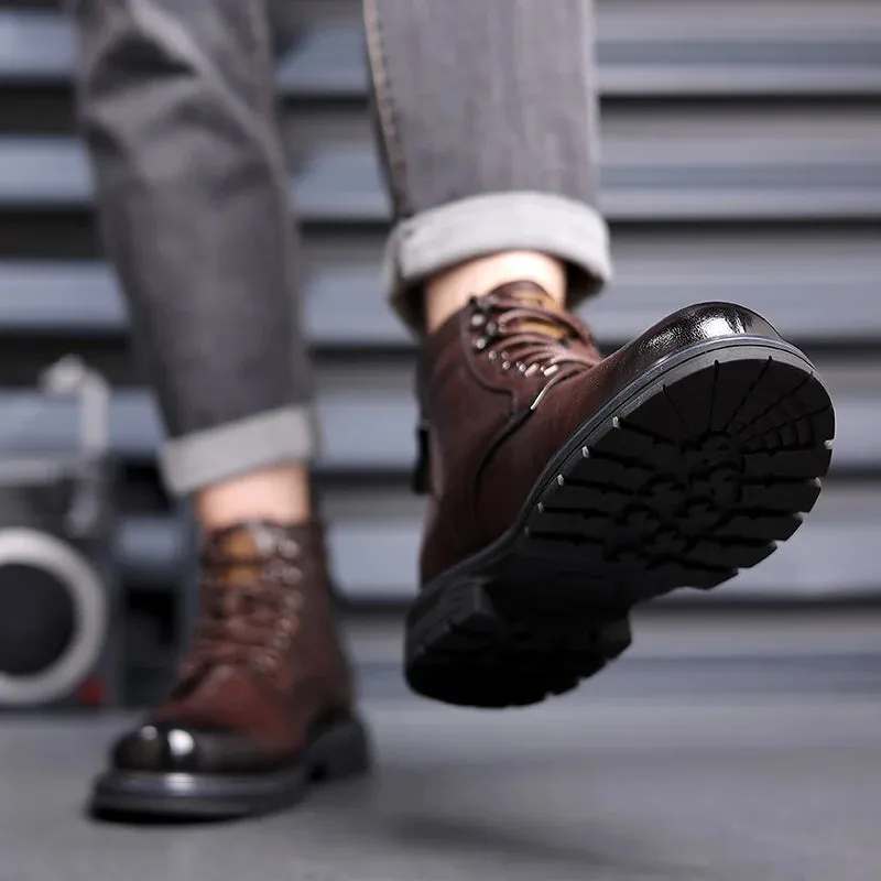 Fashionable Lace up Leather Shoes for men