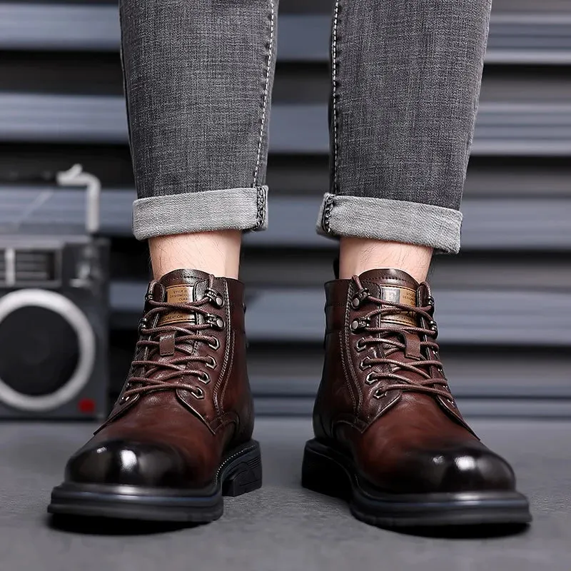 Fashionable Lace up Leather Shoes for men