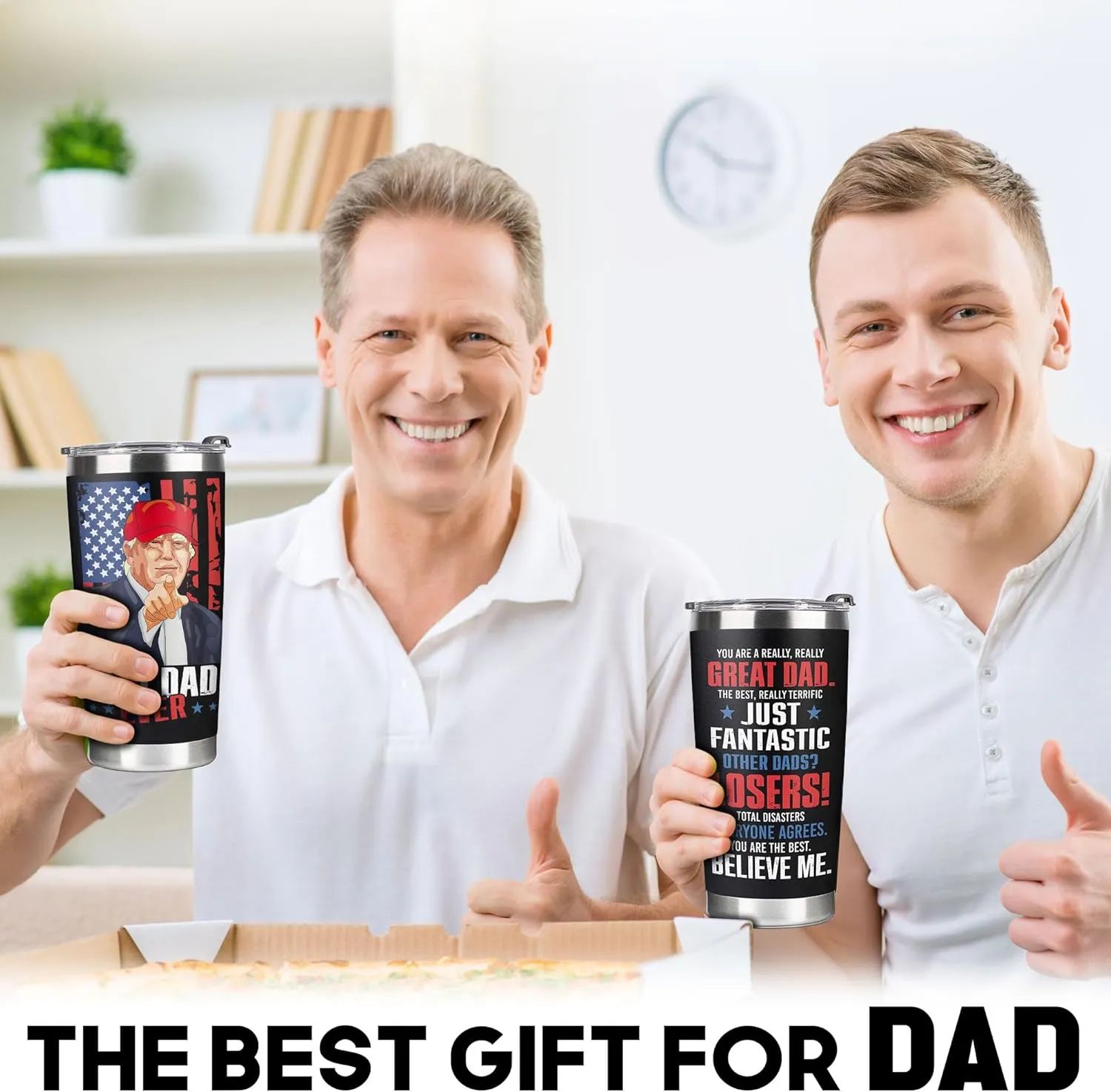 Father's Day Gifts for Dad, Men - Gifts for Dad from Daughter, Son - Dads Birthday Gift Ideas, Happy Birthday gifts for Dads, Fathers - Best Dad Ever Gift, Best dad Tumbler, 20 oz dad Cup