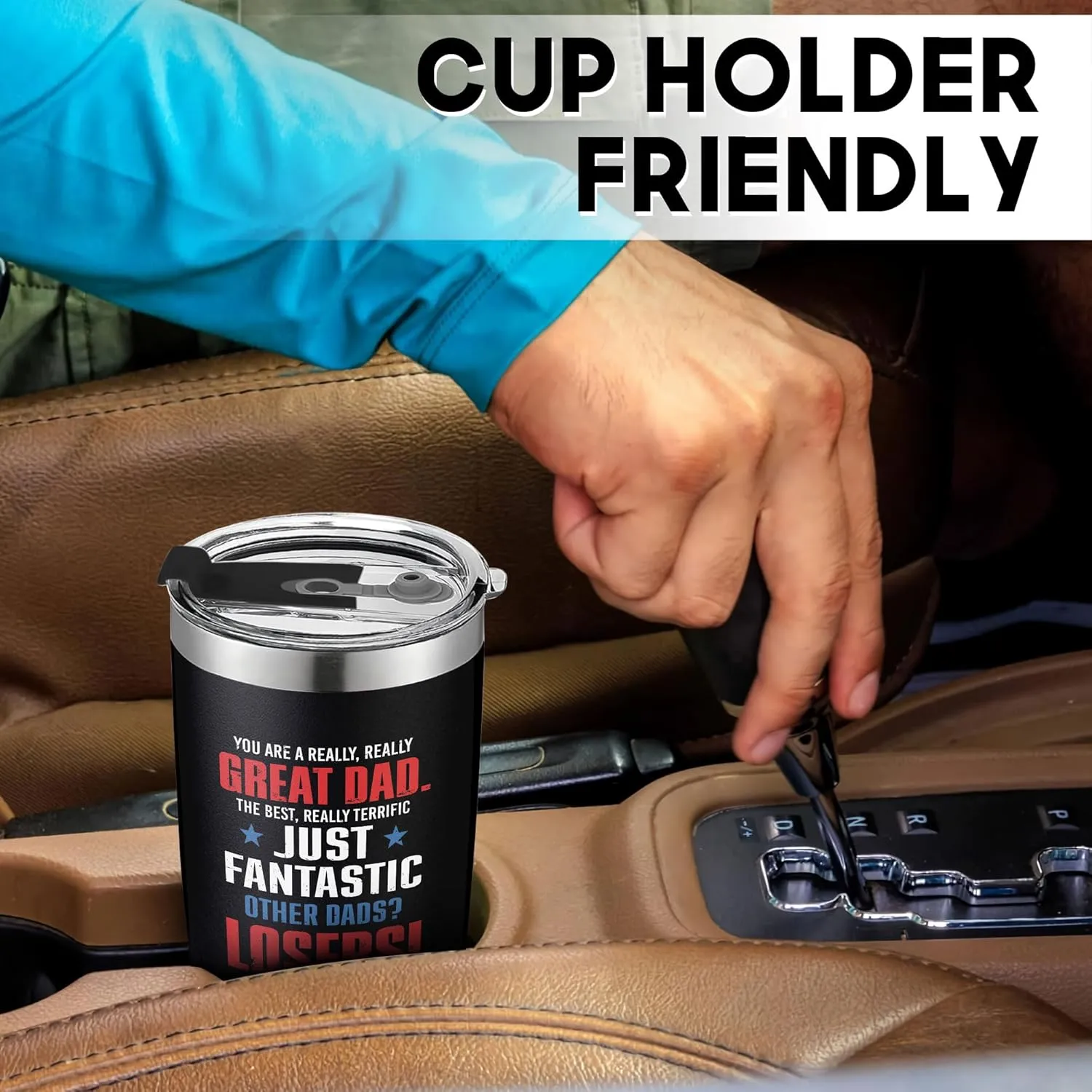 Father's Day Gifts for Dad, Men - Gifts for Dad from Daughter, Son - Dads Birthday Gift Ideas, Happy Birthday gifts for Dads, Fathers - Best Dad Ever Gift, Best dad Tumbler, 20 oz dad Cup