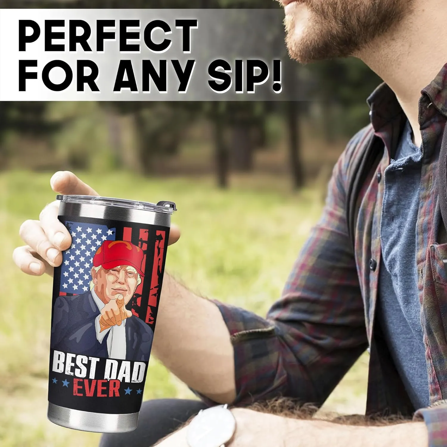 Father's Day Gifts for Dad, Men - Gifts for Dad from Daughter, Son - Dads Birthday Gift Ideas, Happy Birthday gifts for Dads, Fathers - Best Dad Ever Gift, Best dad Tumbler, 20 oz dad Cup
