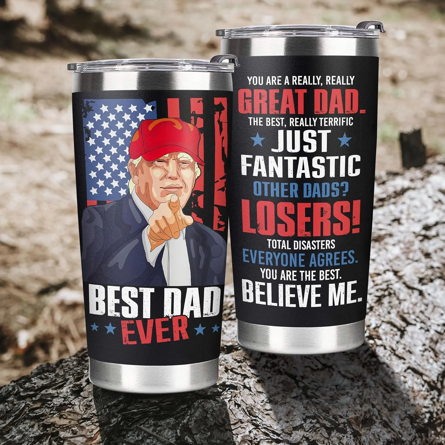 Father's Day Gifts for Dad, Men - Gifts for Dad from Daughter, Son - Dads Birthday Gift Ideas, Happy Birthday gifts for Dads, Fathers - Best Dad Ever Gift, Best dad Tumbler, 20 oz dad Cup