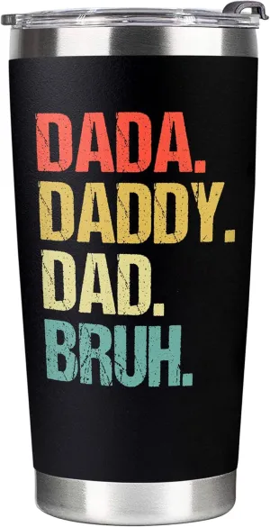 Father's Day Gifts for Dad, Men - Gifts for Dad from Daughter, Son - Dads Birthday Gift Ideas, Happy Birthday gifts for Dads, Fathers - Best Dad Ever Gift, dad Tumbler, 20 oz dad Cup