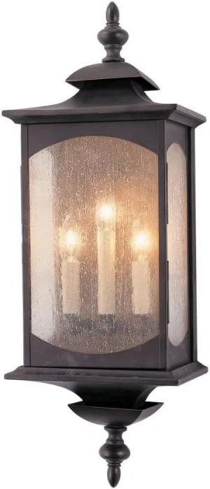 Feiss Lighting-Market Square-Wall Mount Lantern in Traditional Style-9 Inch Wide by 25 Inch High