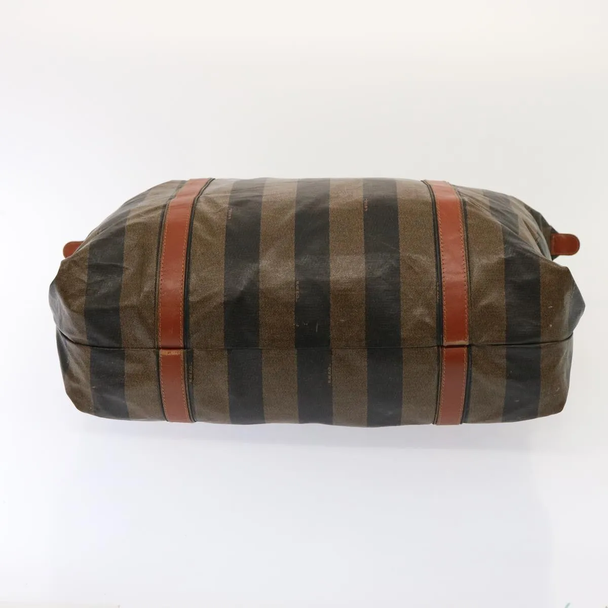 FENDI Pecan Canvas Tote Bag Brown Black bs14250