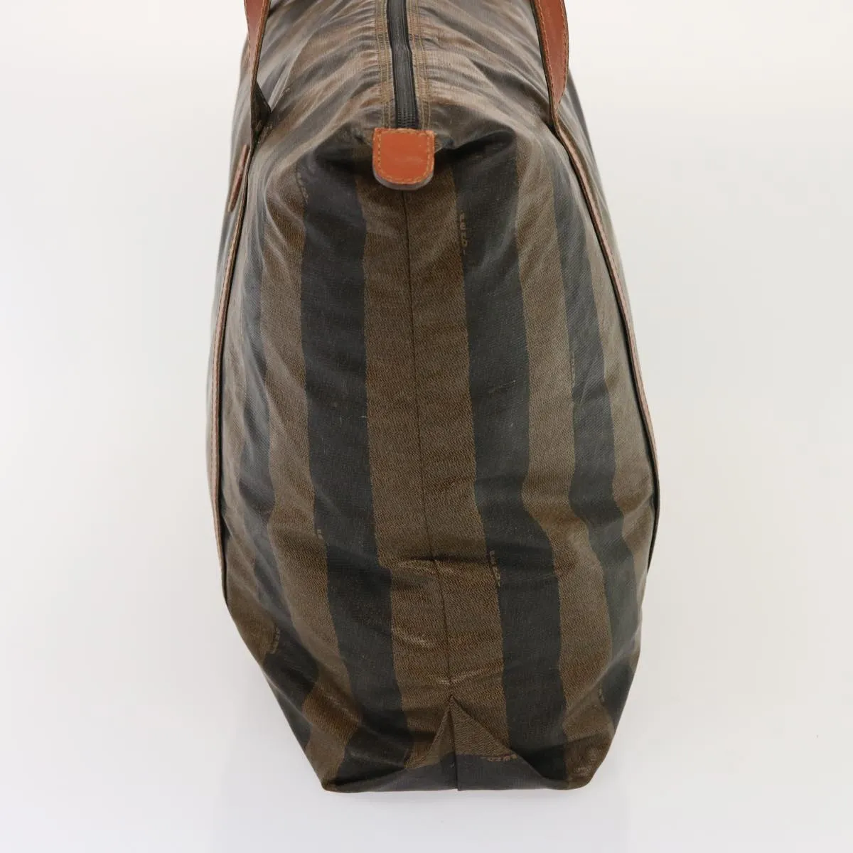 FENDI Pecan Canvas Tote Bag Brown Black bs14250