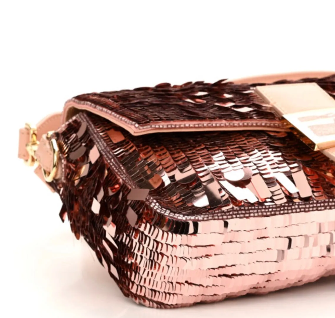 FENDI
Sequin Baguette Shoulder Bag
