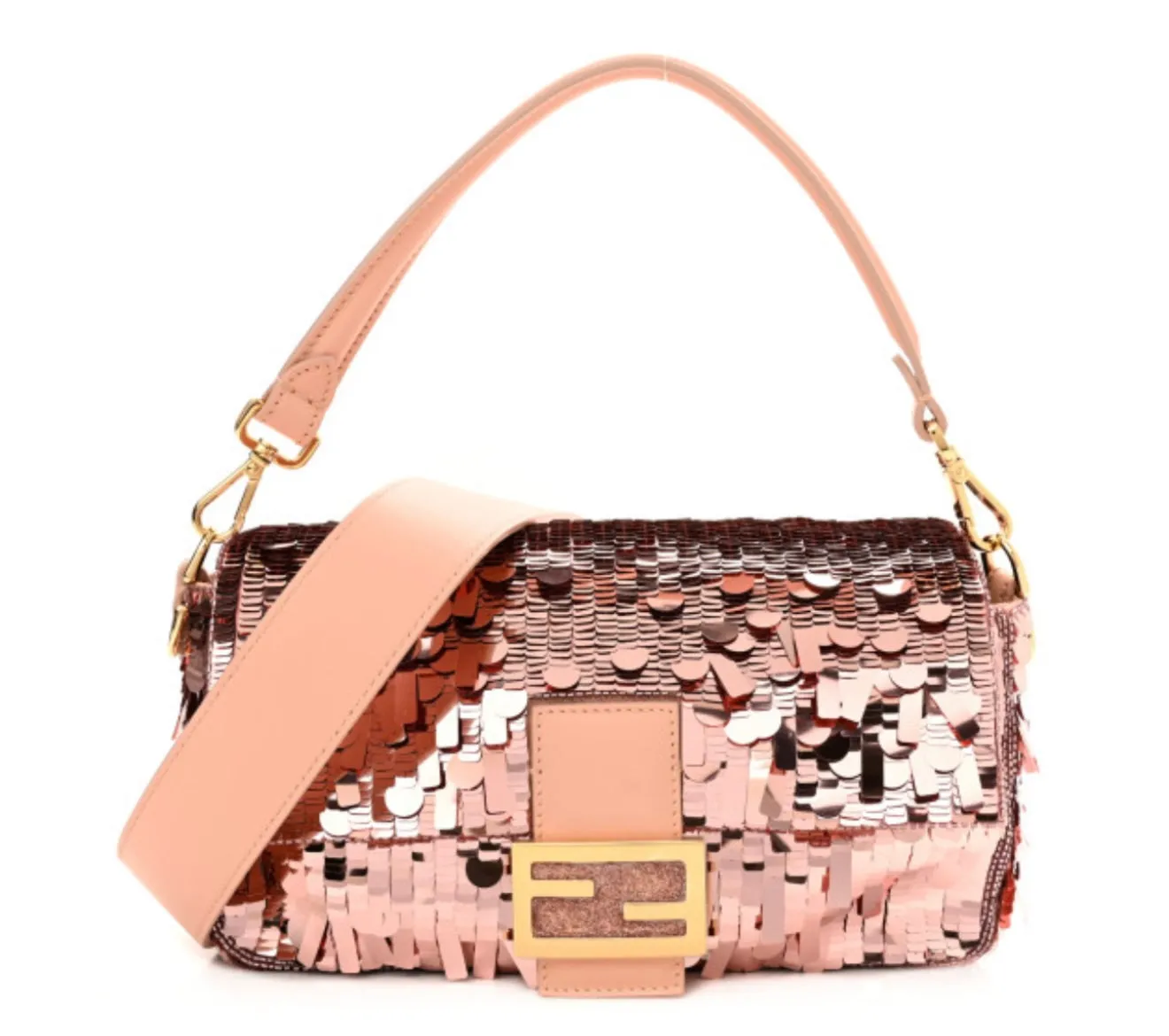 FENDI
Sequin Baguette Shoulder Bag
