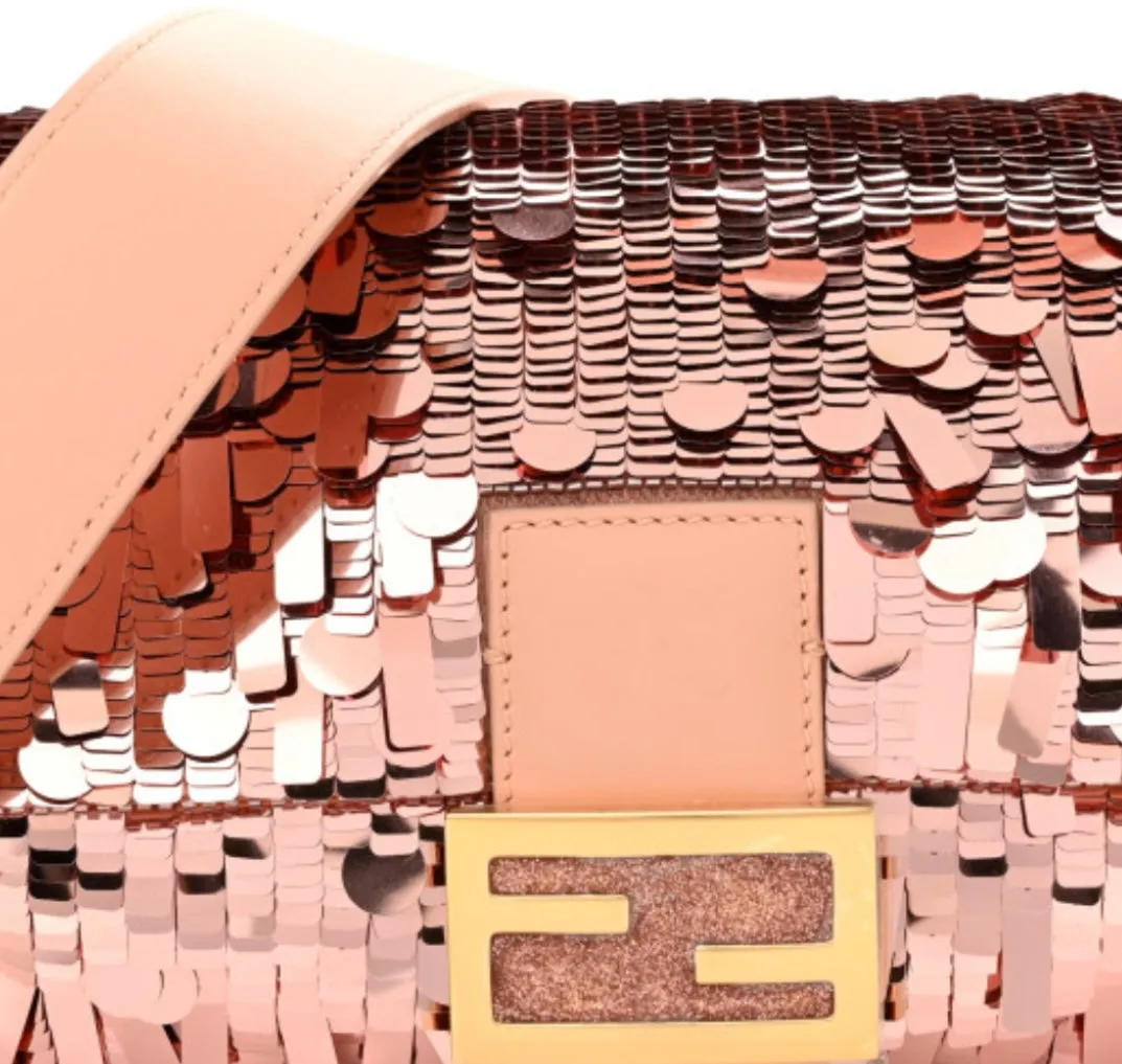 FENDI
Sequin Baguette Shoulder Bag