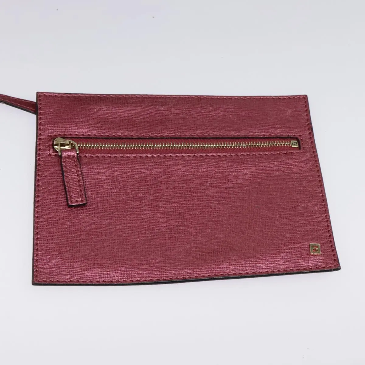 FENDI Tote Bag Leather Pink Gold fm3867