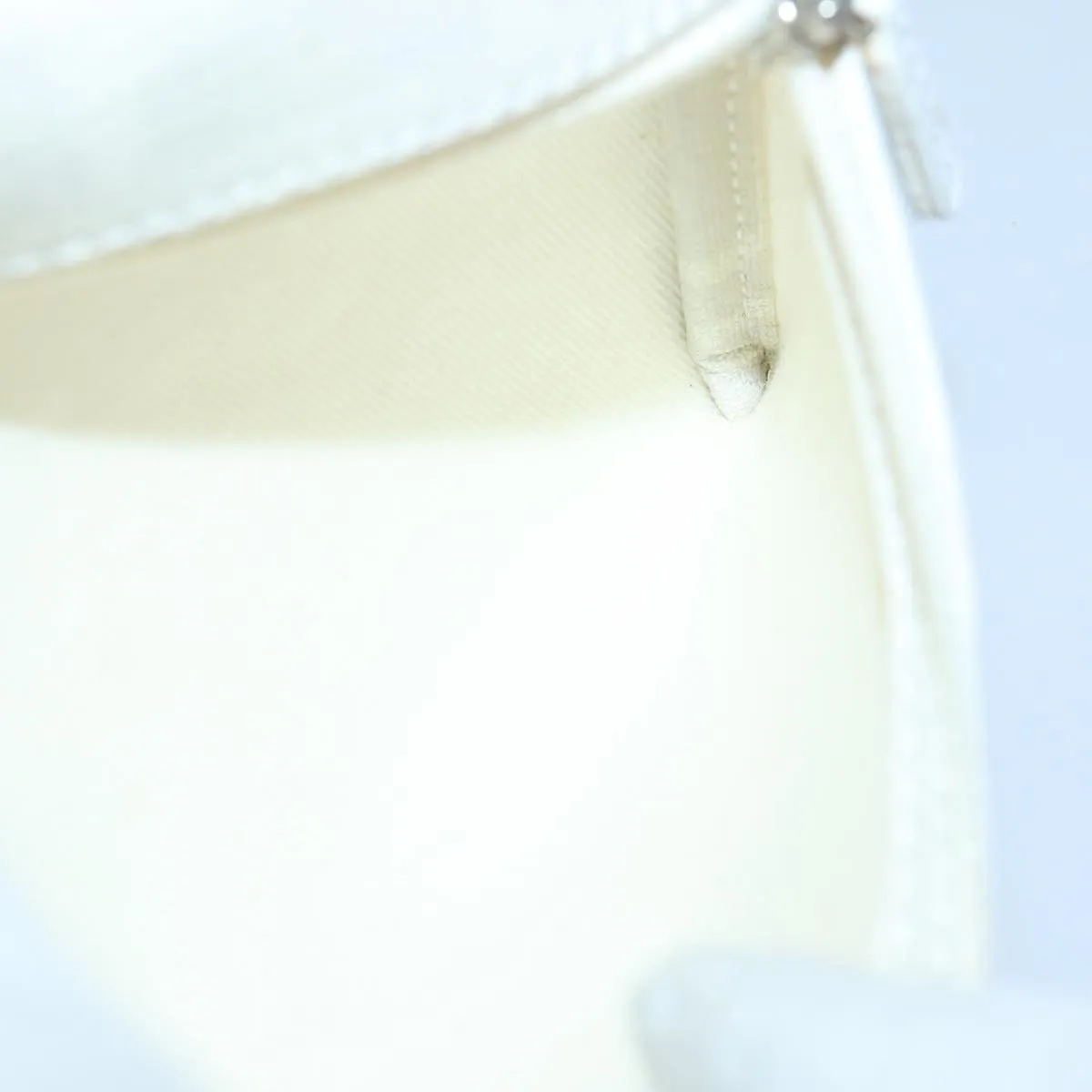 FENDI Tote Bag Nylon White Silver hk1586