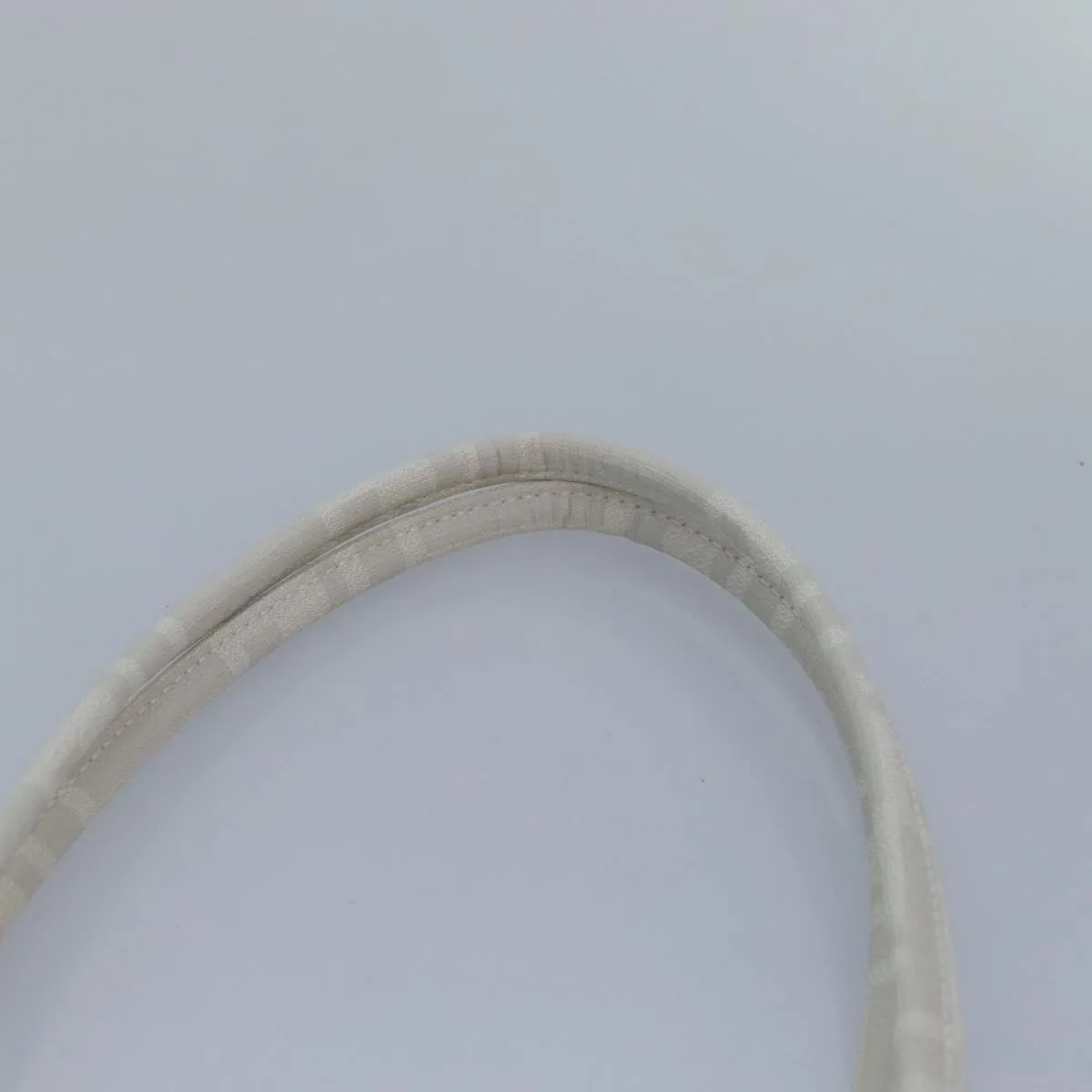 FENDI Tote Bag Nylon White Silver hk1586