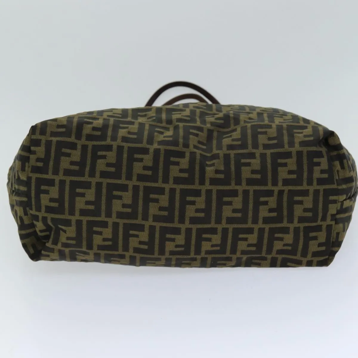 FENDI Zucca Canvas Tote Bag Black Brown 76181