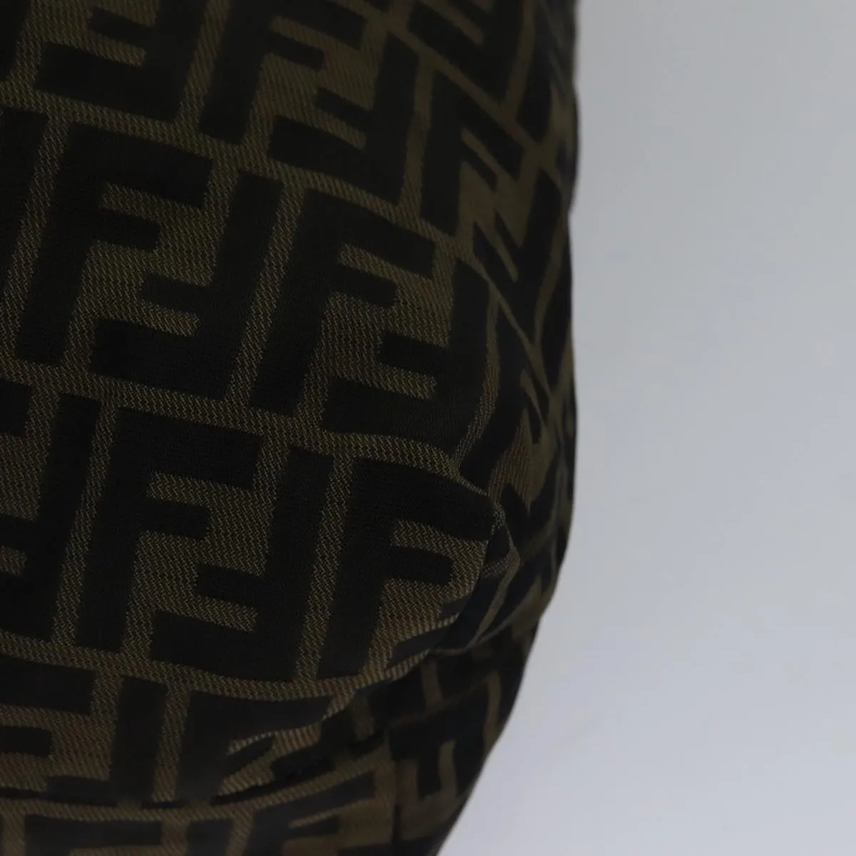 FENDI Zucca Canvas Tote Bag Brown Black gold ep5516