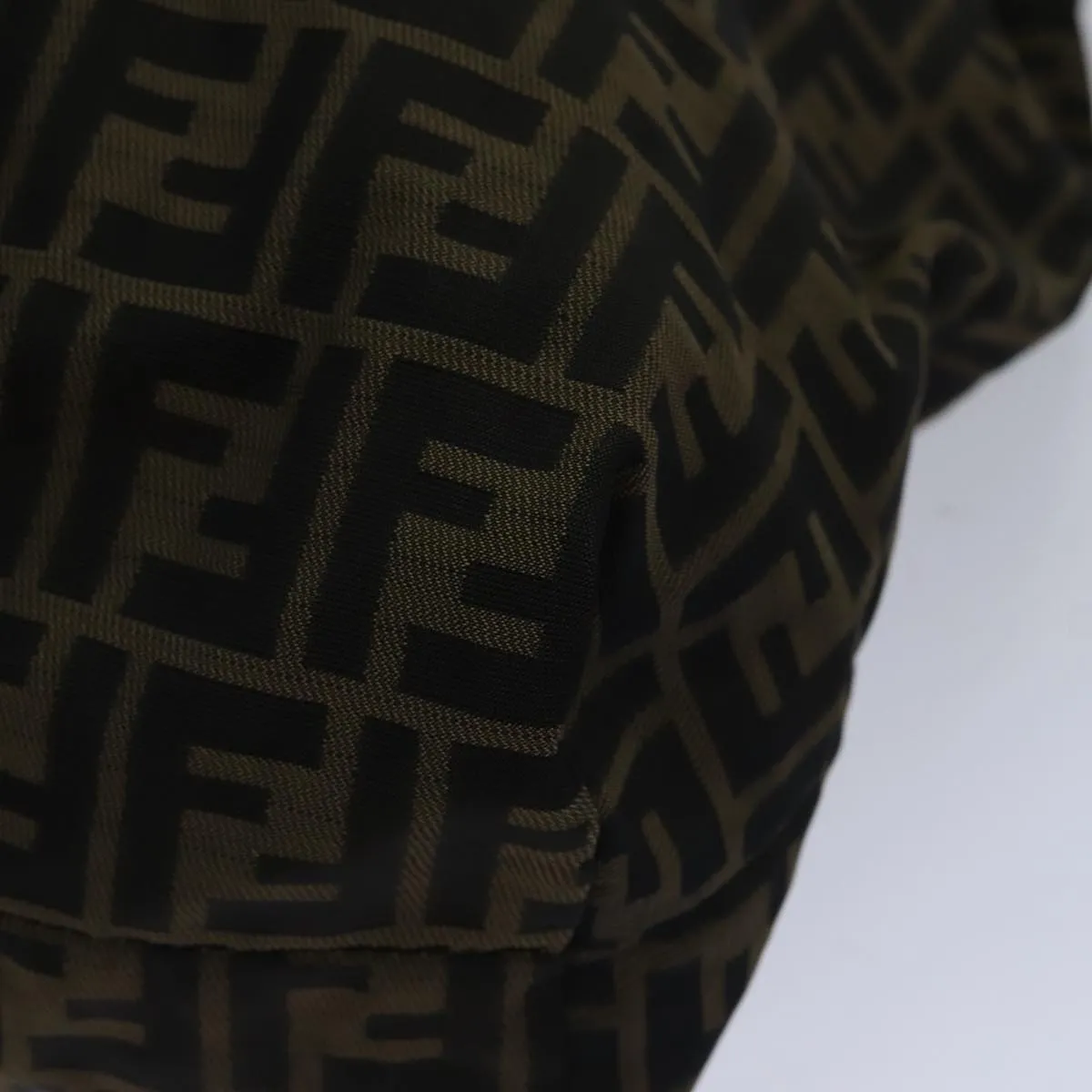 FENDI Zucca Canvas Tote Bag Brown Black gold ep5516