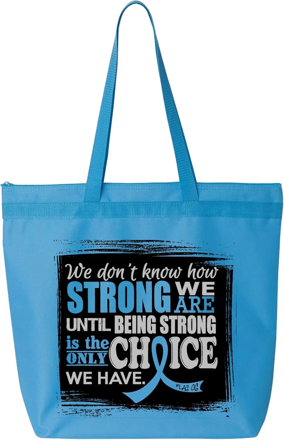 Fight Like a Girl How Strong We Are Darcey Tote Bag for Cancer and Disease Awareness