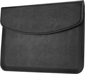 Fintie Sleeve Case for 13 inch Microsoft Surface Pro 11th/10/9/8/X, 12.3" Pro 7 /7/6/5/4/3 - Carrying Bag with Stylus Loop & Card Pocket for 12.4" Surface Laptop Go 3/2/1, Black