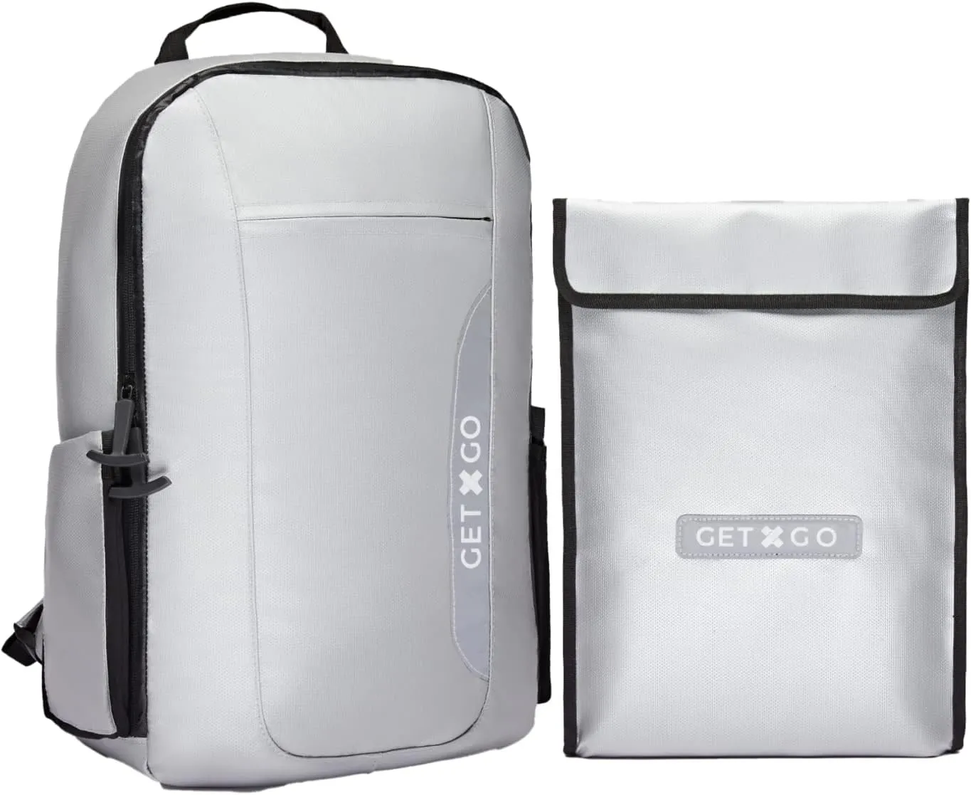 Fireproof and Water-resistant Document Bag with Double Zipper - Important Document Organizer Fireproof Safety Boxes/Backpack2.0 for Home, Money, Cash, Passport. Size 20 x 13.5 x 5 inches