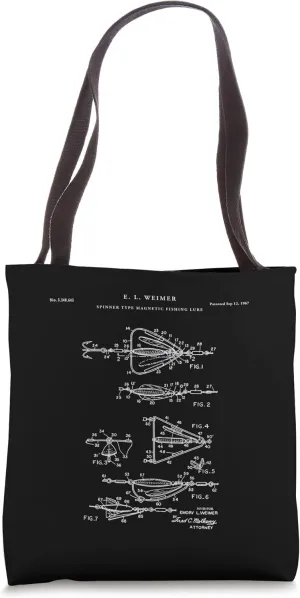 Fishing Lure Patent - Outdoors Tote Bag