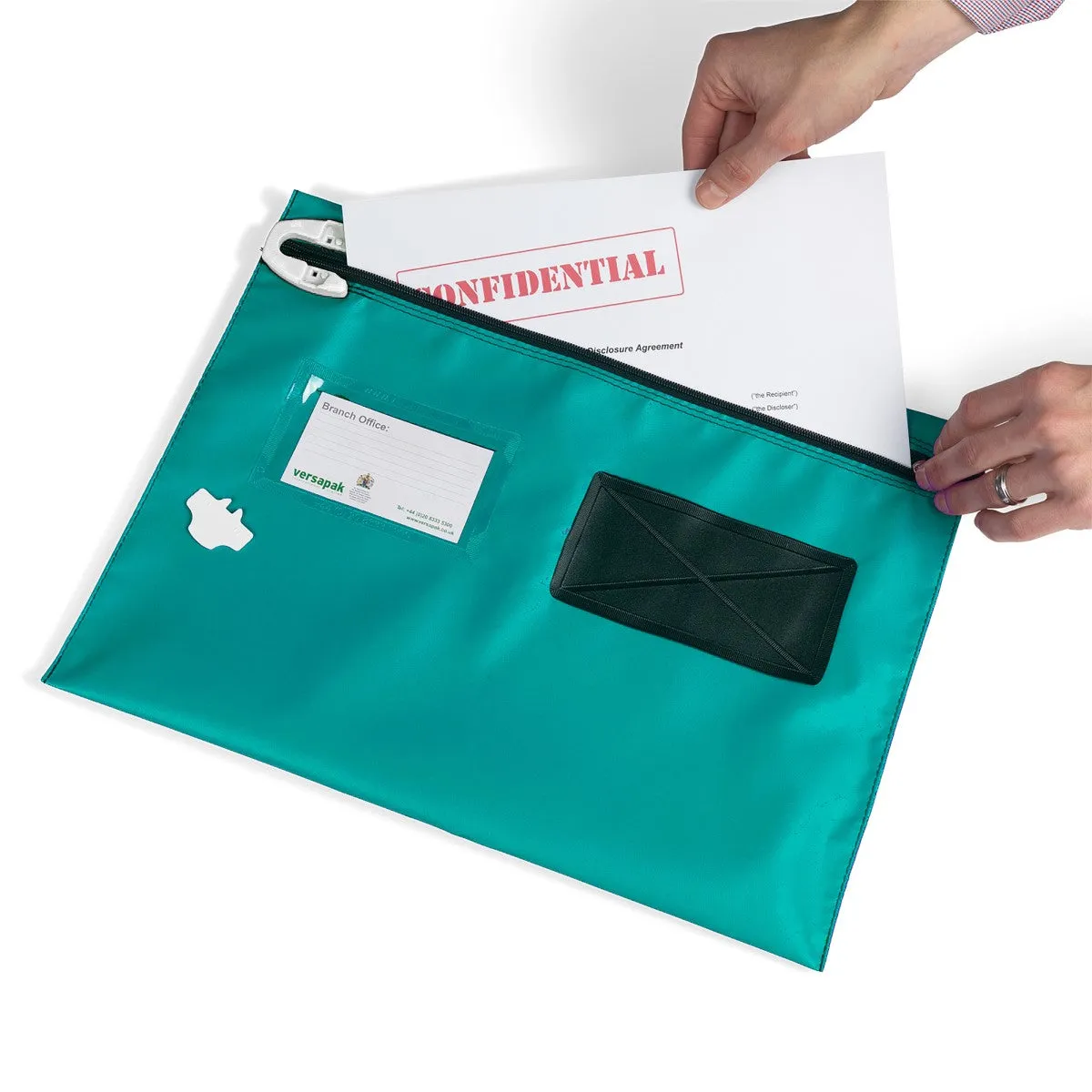 Flat Document Wallet - Wide Opening