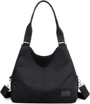 Foldable Tote Bag With Zipper, Large Purses for Women Shoulder Bag,Top Handle Satchel Handbag for Travel Work
