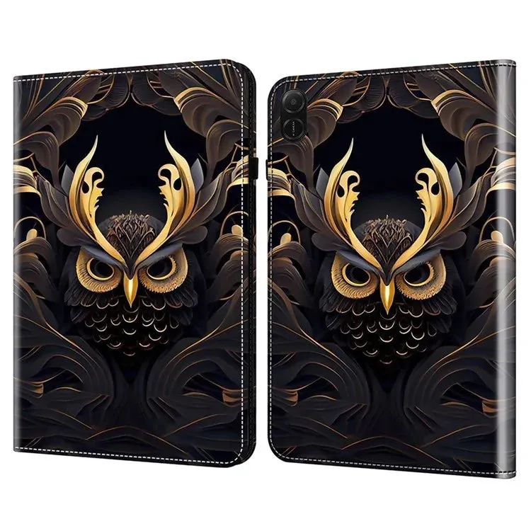 For Honor Pad X8a Case Flip Stand Leather Tablet Cover Pattern Printed